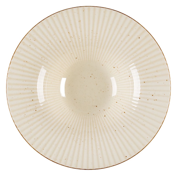 Talerz głęboki do pasty porcelanowy Art. 30 cm beżowy  - zdjęcie 2