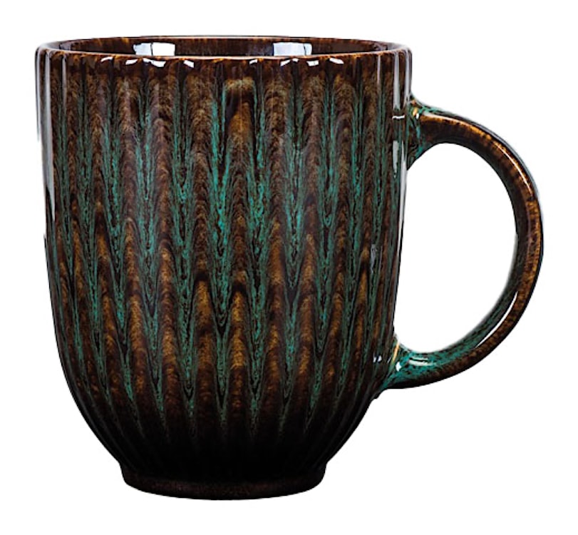 Kubek Jade 350 ml ceramiczny ciemnozielony 