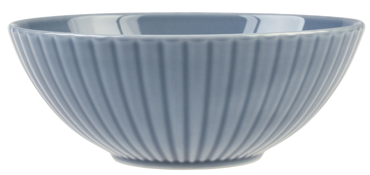 Zestaw 6 misek salaterek porcelanowych Daisy 17 cm szaroniebieski 