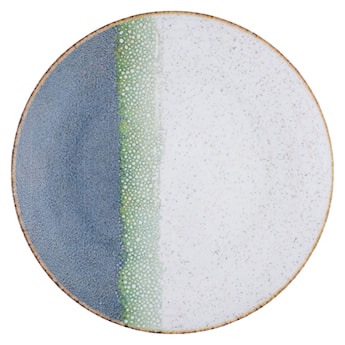 Talerz płytki porcelanowy Boss 27 cm biało-niebieski