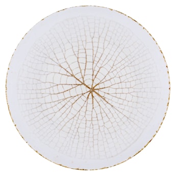 Talerz płytki porcelanowy Boss 27 cm biało-brązowy