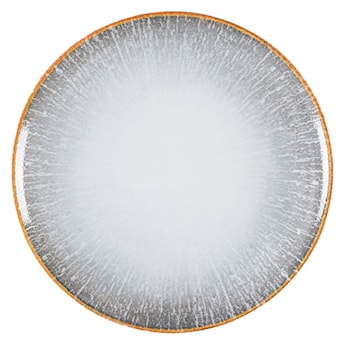 Talerz płytki porcelanowy Boss 27 cm szaro-brązowy