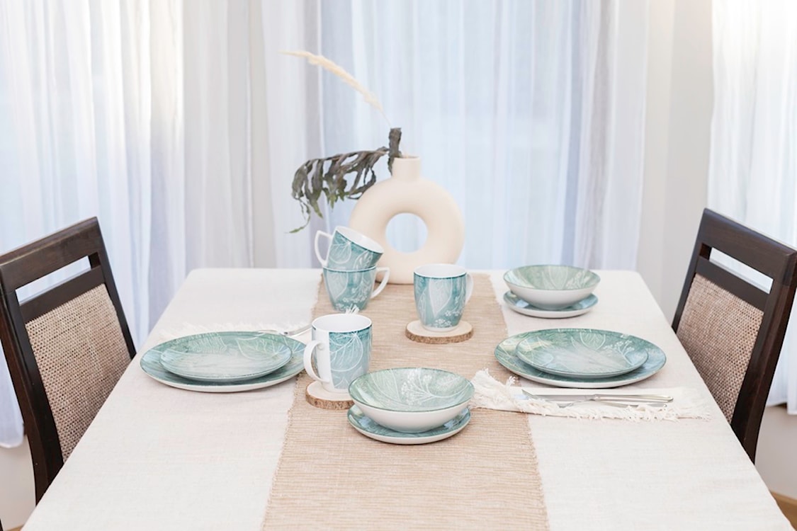 Talerz płytki porcelanowy Boss 27 cm szarozielony  - zdjęcie 7