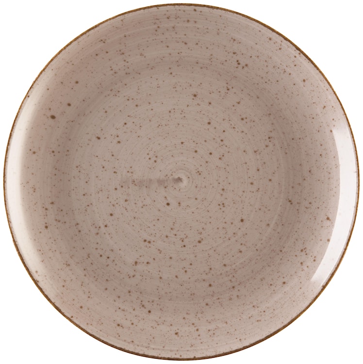 Talerz płytki porcelanowy Boss 20,5 cm jasnobrązowy 