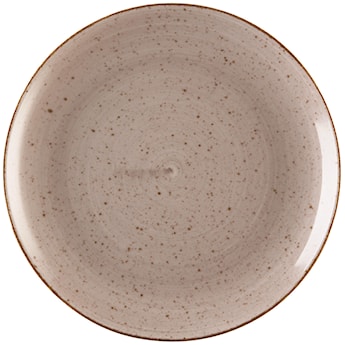 Talerz płytki porcelanowy Boss 20,5 cm jasnobrązowy