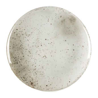 Talerz płytki porcelanowy Boss 20,5 cm biało-szary