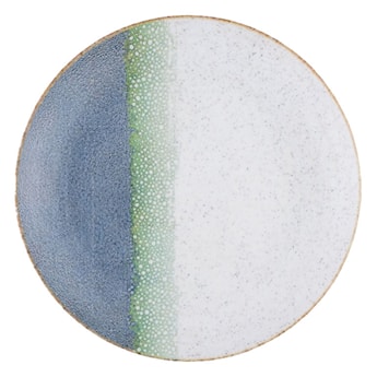 Talerz płytki porcelanowy Boss 20,5 cm biało-niebieski