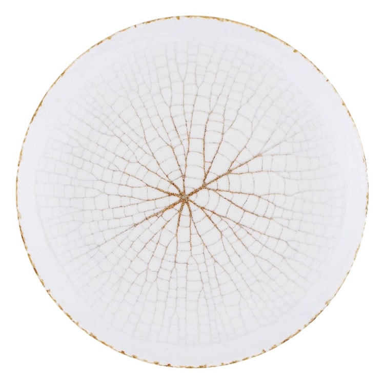 Talerz płytki porcelanowy Boss 20,5 cm biało-brązowy 