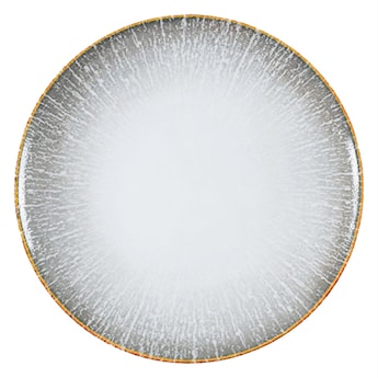 Talerz płytki porcelanowy Boss 20,5 cm szaro-brązowy