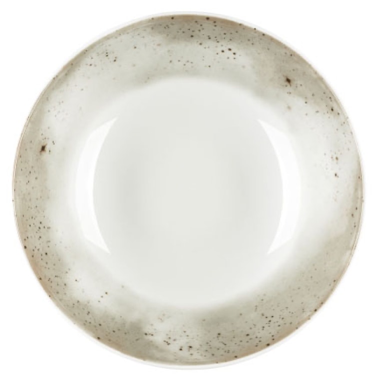 Talerz głęboki porcelanowy Boss 18 cm biało-szary  - zdjęcie 2