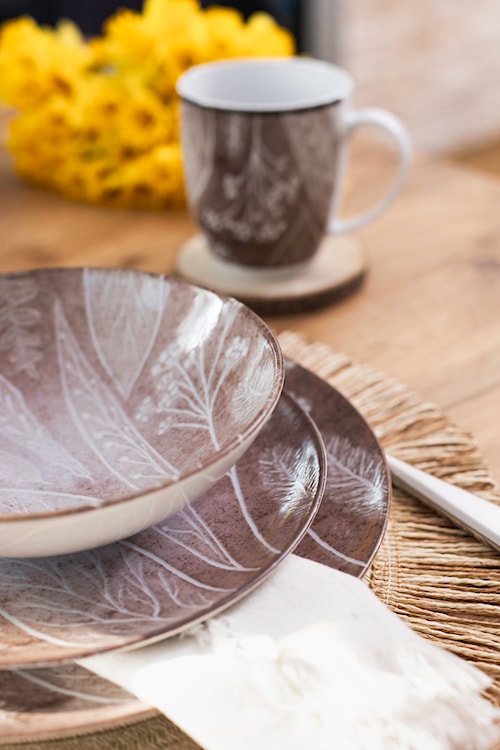 Miska salaterka porcelanowa Boss 17,5 cm brązowa  - zdjęcie 5