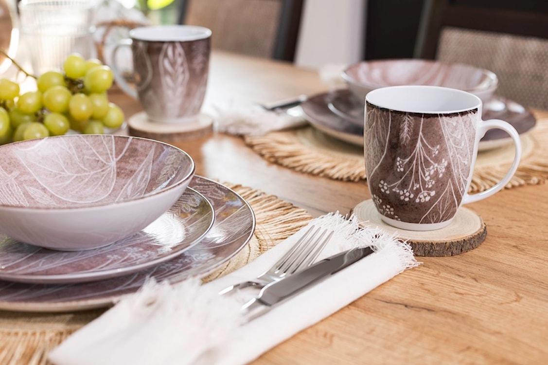 Miska salaterka porcelanowa Boss 17,5 cm brązowa  - zdjęcie 3