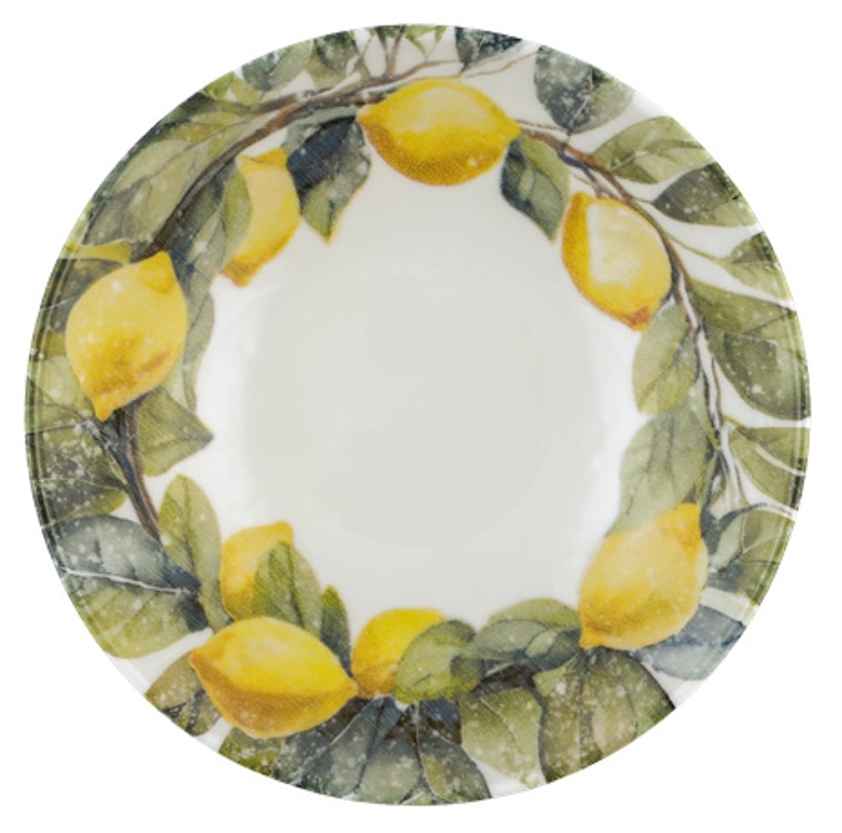 Miska salaterka porcelanowa Boss 17,5 cm zielono-żółta  - zdjęcie 2