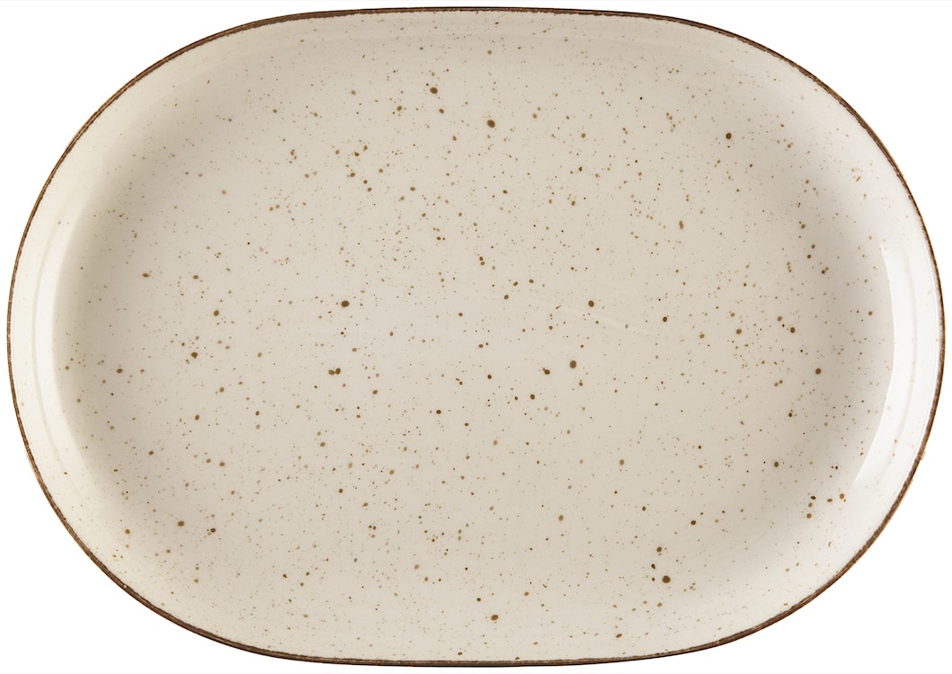 Półmisek porcelanowy Boss 28 cm beżowy 