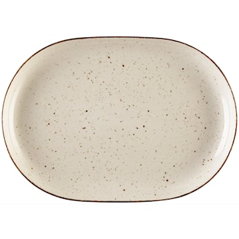 Półmisek porcelanowy Boss 28 cm beżowy