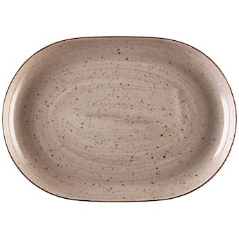 Półmisek porcelanowy Boss 28 cm brązowy
