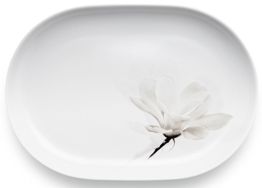 Półmisek porcelanowy Magnolia 28 cm biały 