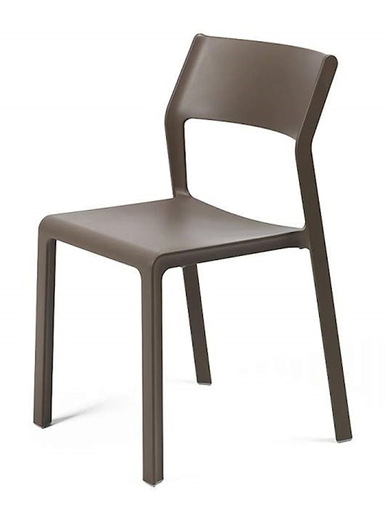 Krzesło ogrodowe Trill Nardi z certyfikowanego tworzywa ciemnobrązowe