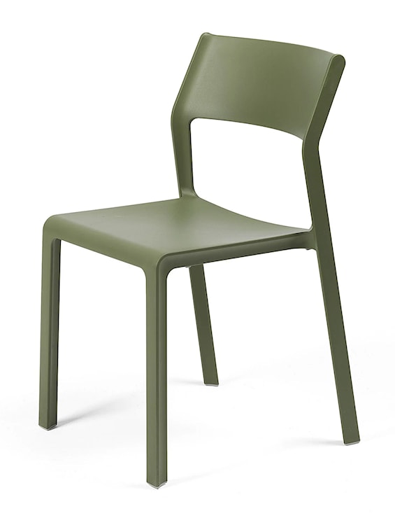 Krzesło ogrodowe Trill Nardi z certyfikowanego tworzywa zielone