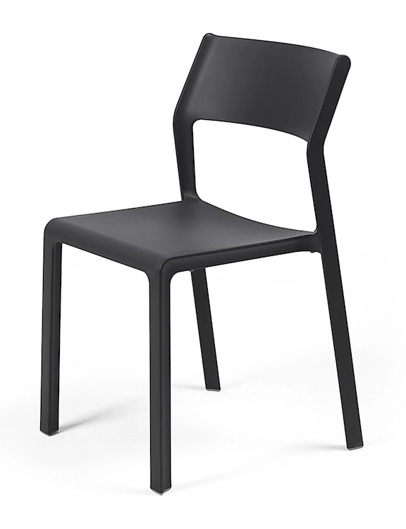 Krzesło ogrodowe Trill Nardi z certyfikowanego tworzywa antracytowe