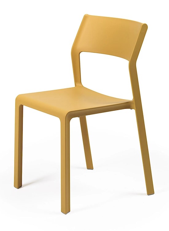 Krzesło ogrodowe Trill Nardi z certyfikowanego tworzywa żółte