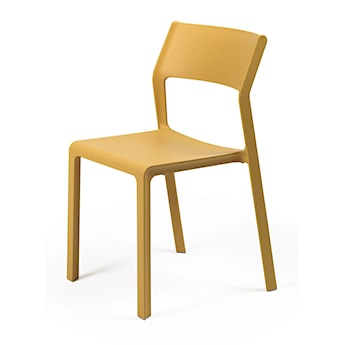 Krzesło ogrodowe Trill Nardi z certyfikowanego tworzywa żółte