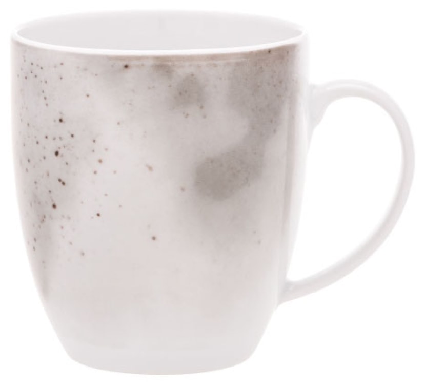 Kubek porcelanowy Boss 380 ml biało-szary 