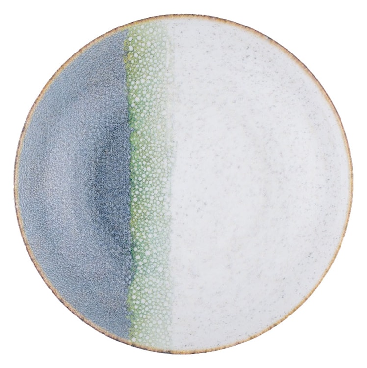 Talerz głęboki porcelanowy Roma 22 cm biało-niebieski  - zdjęcie 2