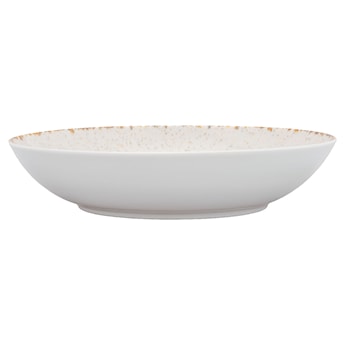 Talerz głęboki porcelanowy Roma 22 cm kremowy
