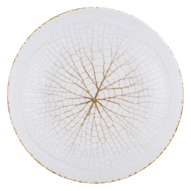 Talerz głęboki porcelanowy Roma 22 cm biało-brązowy  - zdjęcie 2