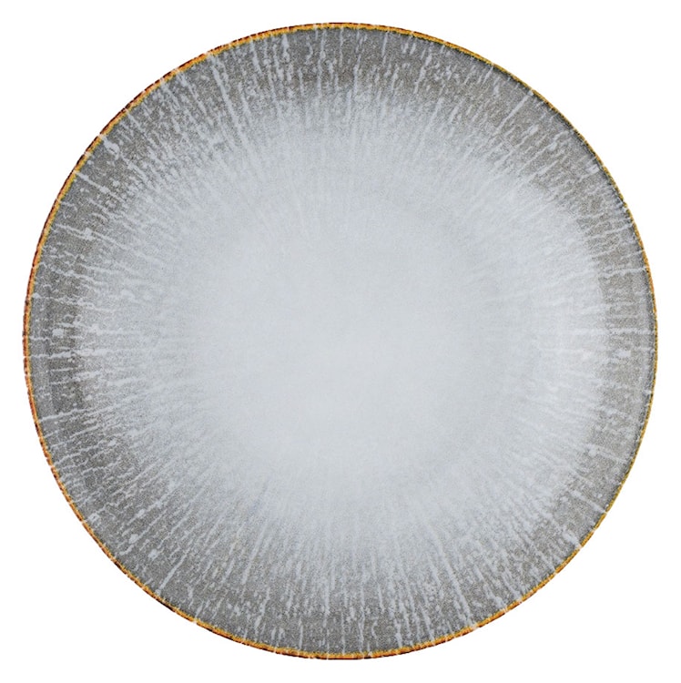 Talerz głęboki porcelanowy Roma 22 cm szaro-brązowy  - zdjęcie 2