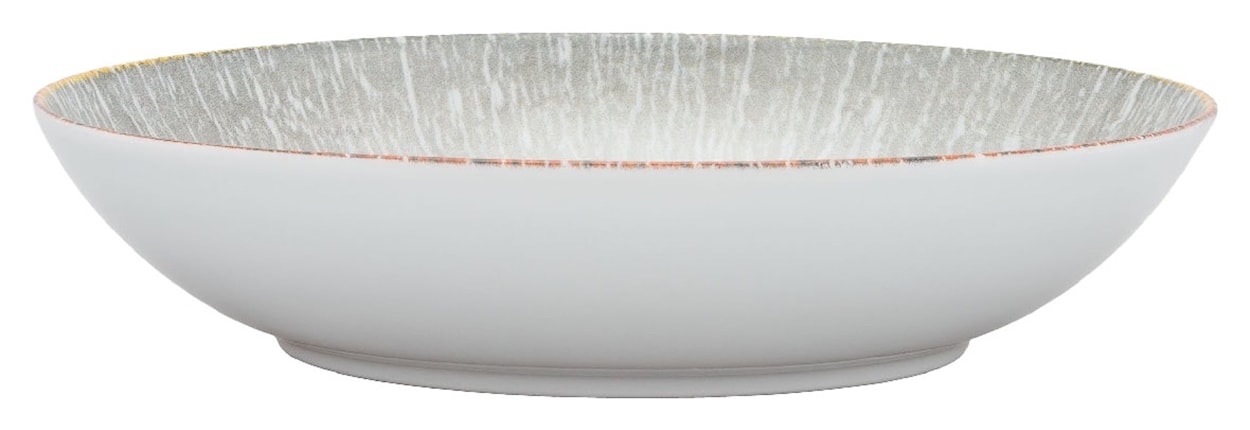 Talerz głęboki porcelanowy Roma 22 cm szaro-brązowy 