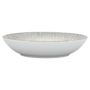 Talerz głęboki porcelanowy Roma 22 cm szaro-brązowy