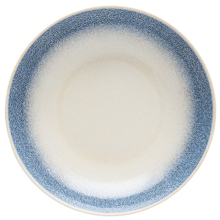 Talerz głęboki porcelanowy Roma 22 cm niebiesko-beżowy 