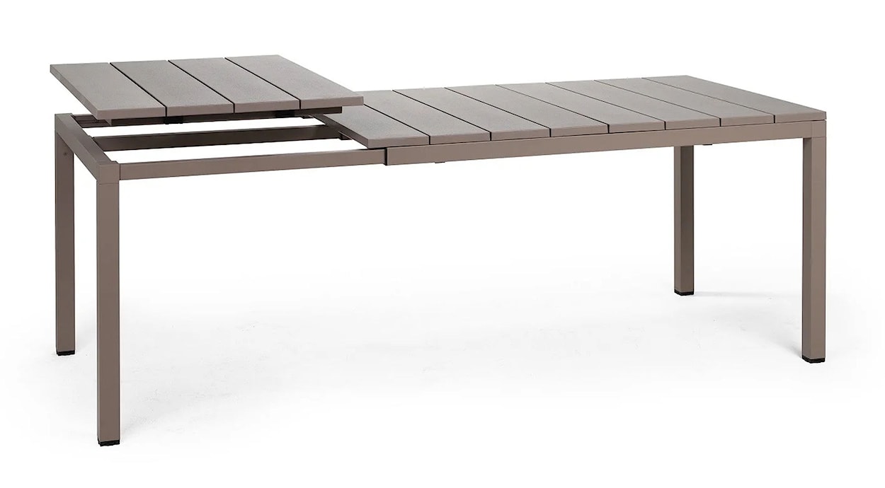 Zestaw ogrodowy rozkładany stół Rio 210-280x100 cm i 8 krzeseł Net Nardi z certyfikowanego tworzywa brązowy  - zdjęcie 8