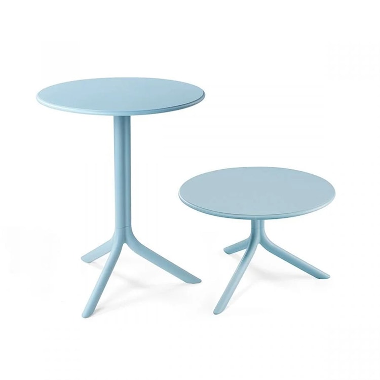 Okrągły stół ogrodowy Spritz Nardi 60 cm z certyfikowanego tworzywa jasnoniebieski  - zdjęcie 4