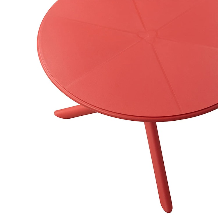 Okrągły stół ogrodowy Spritz Nardi 60 cm z certyfikowanego tworzywa czerwony  - zdjęcie 4