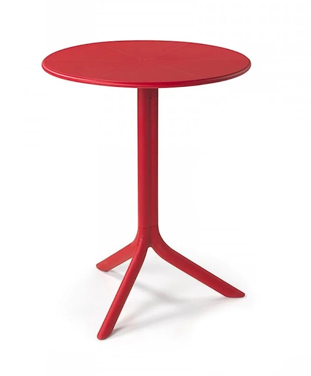 Okrągły stół ogrodowy Spritz Nardi 60 cm z certyfikowanego tworzywa czerwony