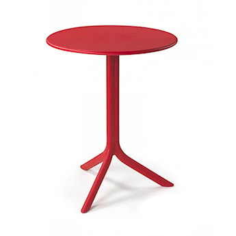 Okrągły stół ogrodowy Spritz Nardi 60 cm z certyfikowanego tworzywa czerwony