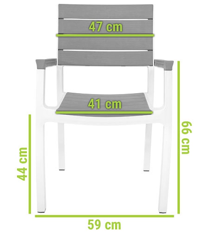 Zestaw ogrodowy Harmony Keter sześcioosobowy stół i krzesła brązowo-biały  - zdjęcie 11