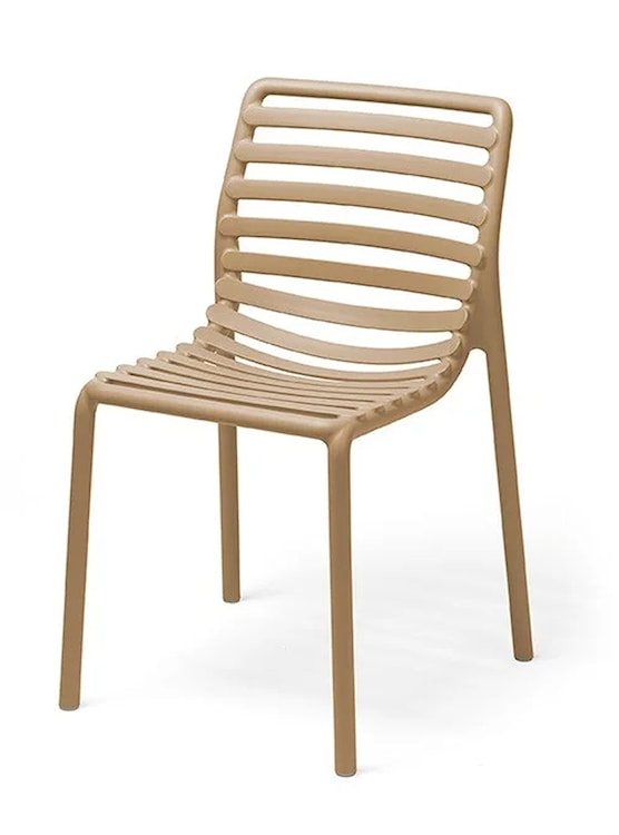 Krzesło ogrodowe Doga Nardi z certyfikowanego tworzywa beżowe