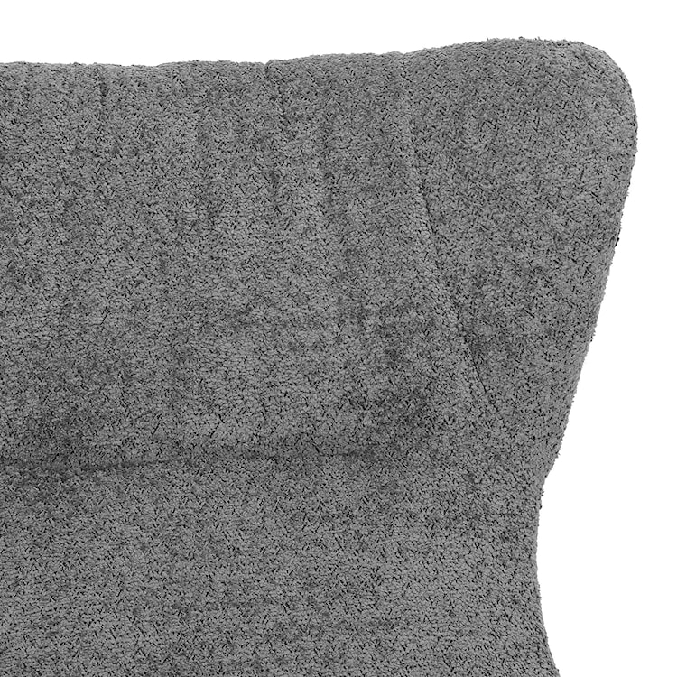 Fotel wypoczynkowy Suppet z podnóżkiem w tkaninie boucle ciepła szarość  - zdjęcie 7