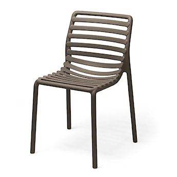 Krzesło ogrodowe Doga Nardi z certyfikowanego tworzywa ciemnobrązowe