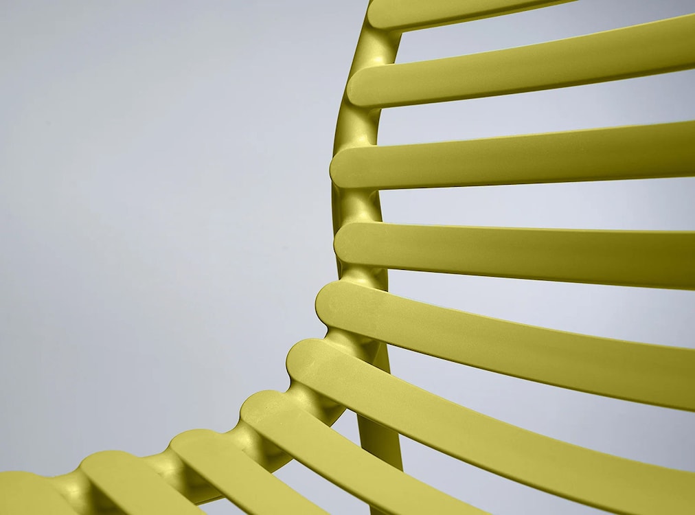 Krzesło ogrodowe Doga Nardi z certyfikowanego tworzywa żółte  - zdjęcie 2