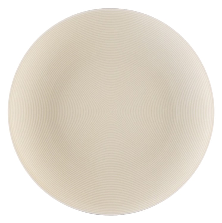 Zestaw talerzy porcelanowych dla 6 os. Boss kremowy  - zdjęcie 5