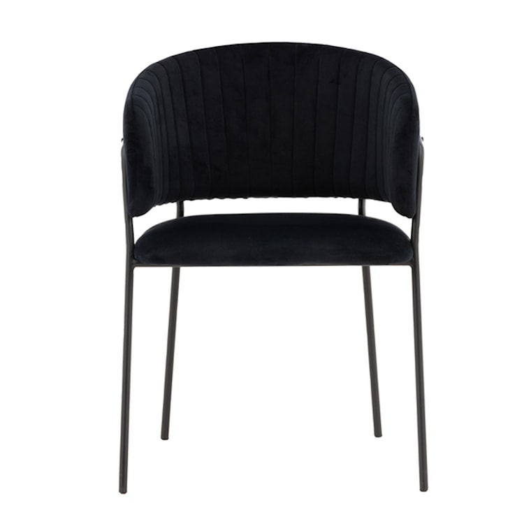 Krzesło tapicerowane Subneth czarny velvet  - zdjęcie 7