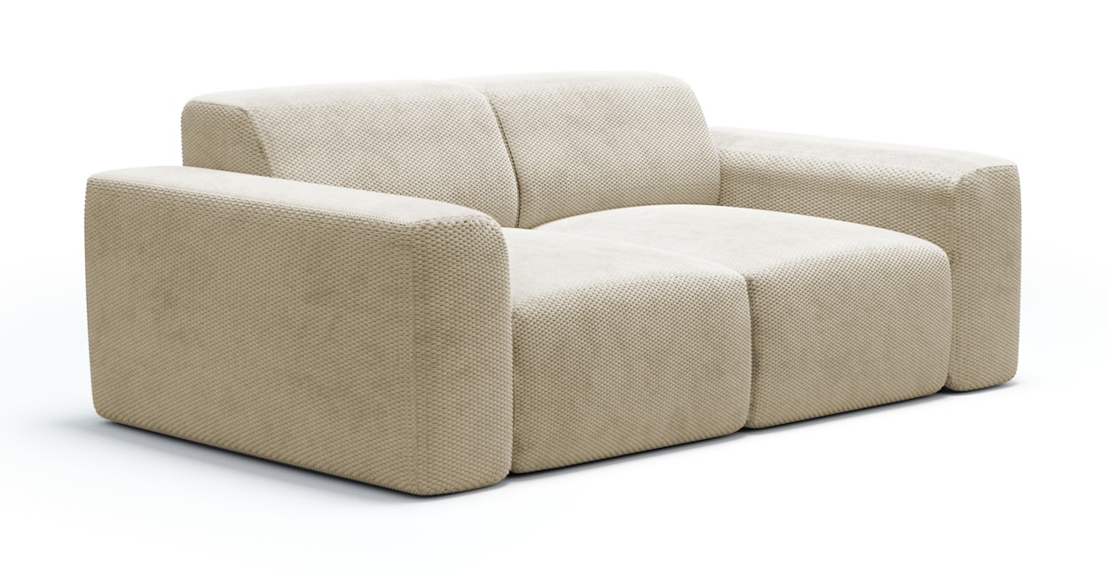 Sofa dwuosobowa Terrafino beżowa w tkaninie hydrofobowej