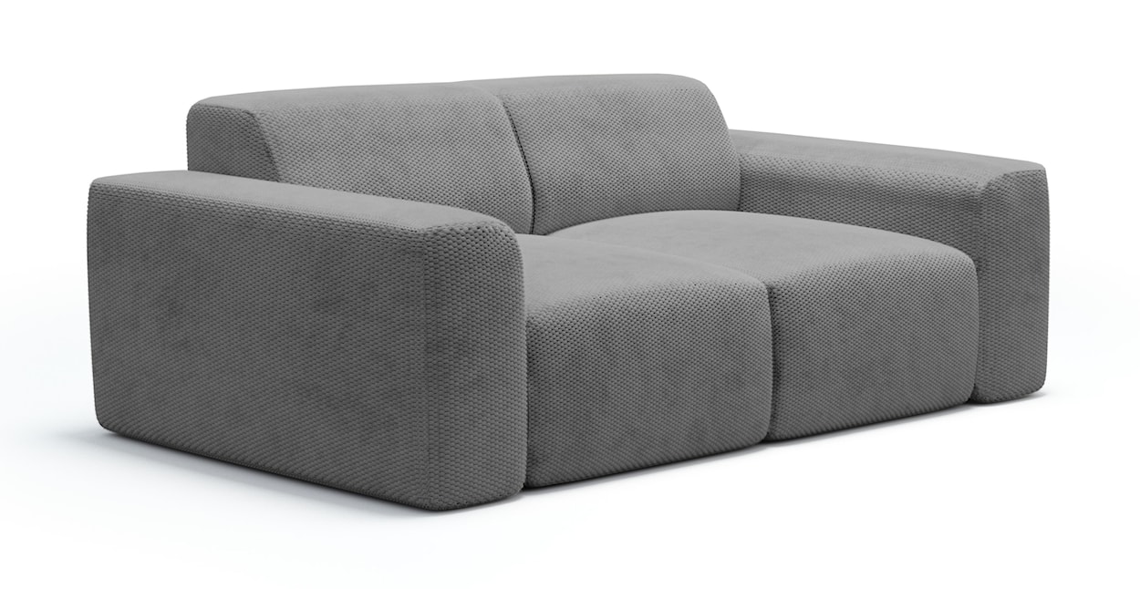 Sofa dwuosobowa Terrafino ciemnoszara w tkaninie hydrofobowej 