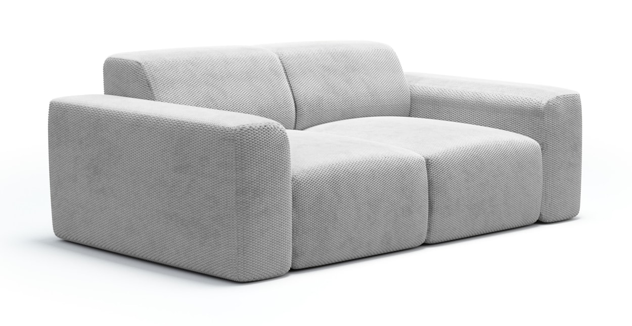 Sofa dwuosobowa Terrafino szara w tkaninie hydrofobowej