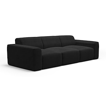 Sofa trzyosobowa Terrafino czarna w tkaninie hydrofobowej